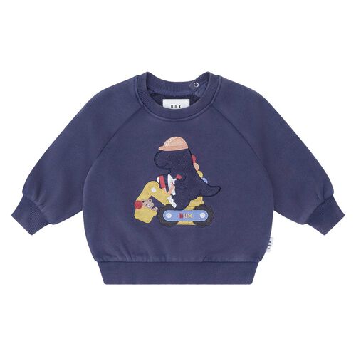 Huxbaby Tradie Dino Sweatshirt 3-5Y